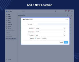 CS-Cart Geolocation Language and Currency Converter
