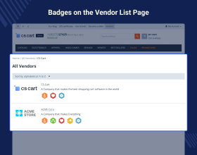 CS-Cart Vendor Badges