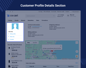 CS-Cart Customer Profile Page