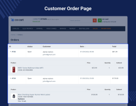 CS-Cart Extended Order List