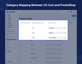 CS-Cart Prestashop Connector
