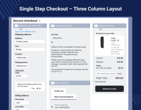 CS-Cart Single Step Checkout 