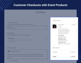 WooCommerce Event Manager plugin