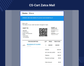 CS-Cart ZATCA E-Invoice Add-on