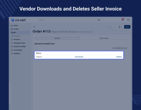 CS-Cart Seller Invoice