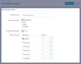 Prestashop Subscription Products