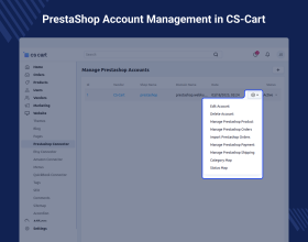 CS-Cart Prestashop Connector