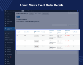 WooCommerce Event Manager plugin