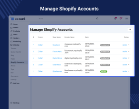 CS-Cart Shopify Connector