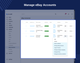 CS-Cart Multi Vendor eBay Connector