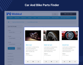 Opencart Vehicle Part Finder
