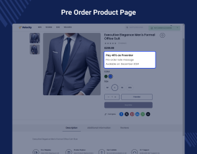 Laravel eCommerce Pre Order