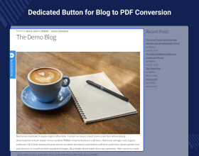Blog to PDF for WordPress