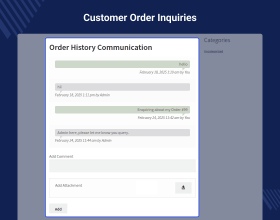 WooCommerce Order History Communication