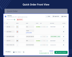 WooCommerce Quick Order Plugin