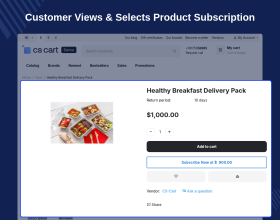 CS-Cart Subscription Delivery