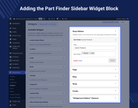 WooCommerce Vehicle Part Finder