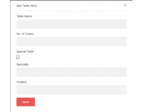 Restaurant Table Management for Shopify