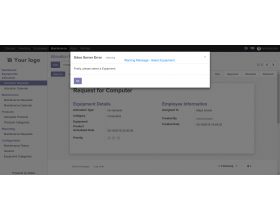 Odoo Equipment Allocations