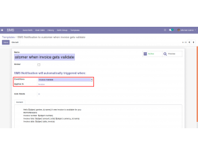 Odoo Nexmo SMS Gateway