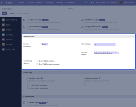 Odoo Subscription Management