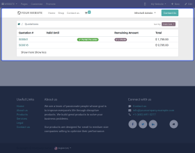 Odoo Website Pre-Order