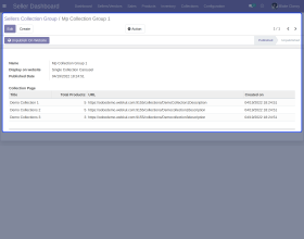 Odoo Marketplace Seller Collection Page
