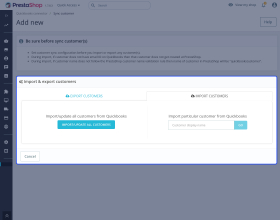 Prestashop QuickBooks Connector