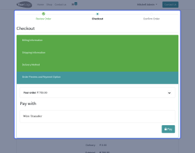 Odoo Website Onepage Checkout