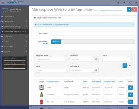 Opencart Marketplace Multi Tenant Web To Print