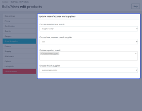 Prestashop Bulk Product Edit