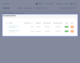 Prestashop Subscription Products