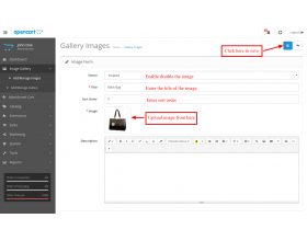 Opencart Image Gallery