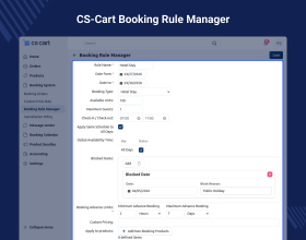 CS-Cart Booking Reservation System