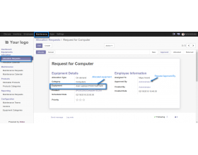 Odoo Equipment Allocations
