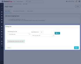 Prestashop QuickBooks Connector