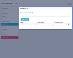 Prestashop Bulk Product Edit