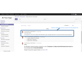 Odoo Equipment Allocations