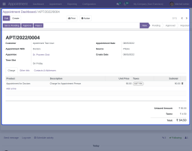 Odoo Appointment Management System