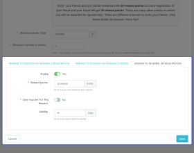 Prestashop Reward System