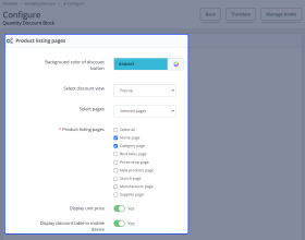 Prestashop Quantity Discount Block