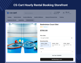 CS-Cart Booking Reservation System