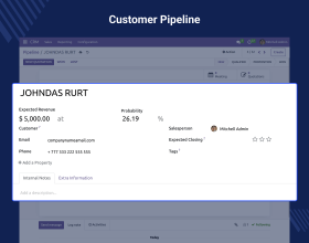 Odoo AI Business Card Reader App