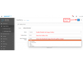 Opencart Image Gallery