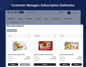 CS-Cart Subscription Delivery