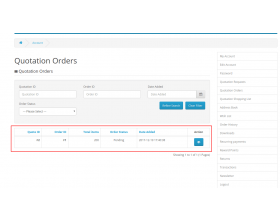 Opencart Bulk Order Quote