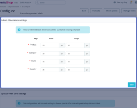Prestashop Product Label | Product Sticker