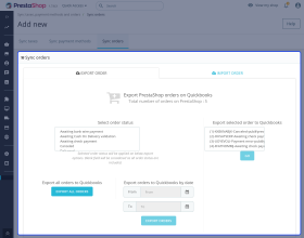 Prestashop QuickBooks Connector