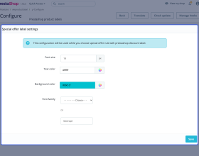 Prestashop Product Label | Product Sticker