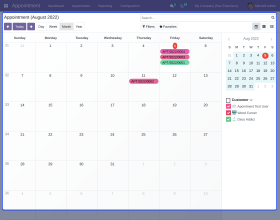 Odoo Appointment Management System